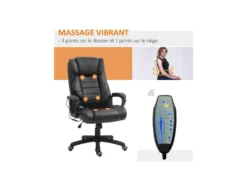 Fauteuil De Bureau Massant MASON Brun 12 Fauteuil De Bureau Massant MASON Brun -Meubles Soldes Magasin siege de bureau 19172407