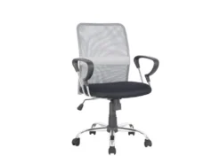 Chaise De Bureau Pivotante Santi Grise/Noire