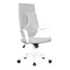 Chaise De Bureau Moderna Tissu Grise/Blanche
