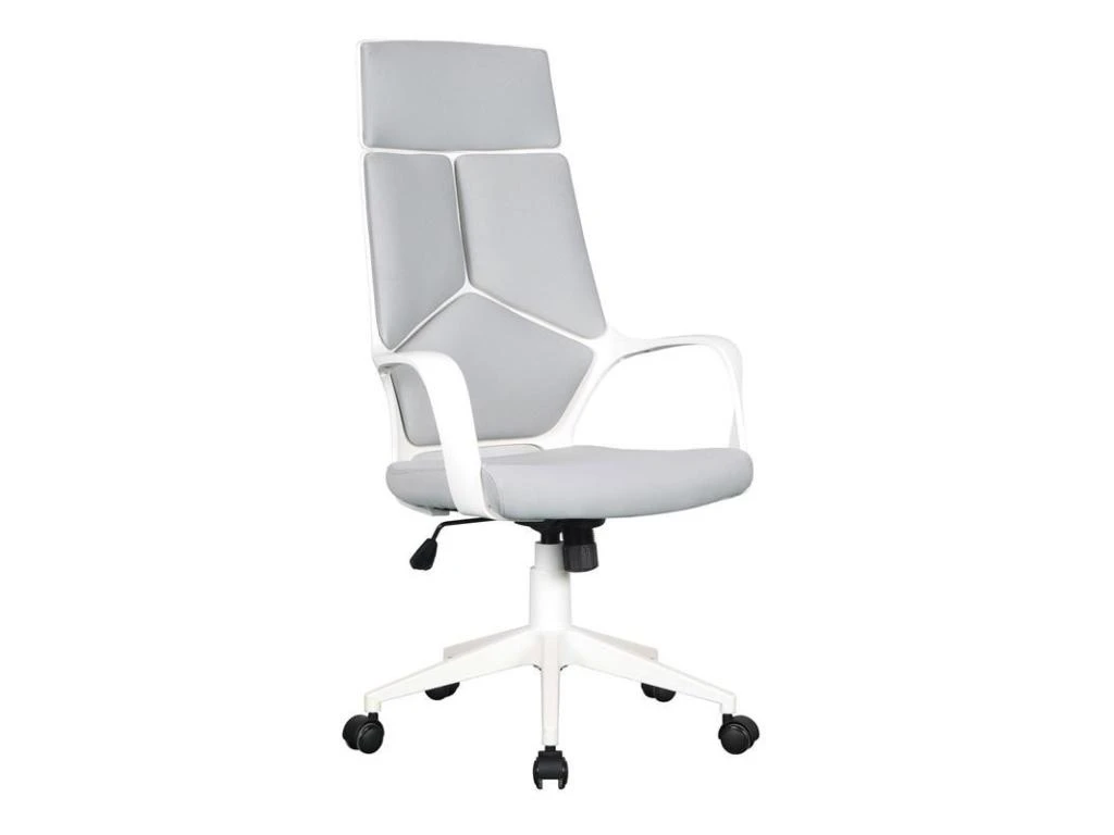Chaise De Bureau Moderna Tissu Grise/Blanche 1 Chaise De Bureau Moderna Tissu Grise/Blanche