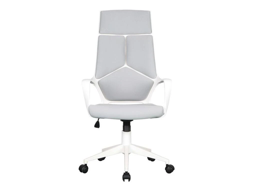 Chaise De Bureau Moderna Tissu Grise/Blanche 2 Chaise De Bureau Moderna Tissu Grise/Blanche – Image 2