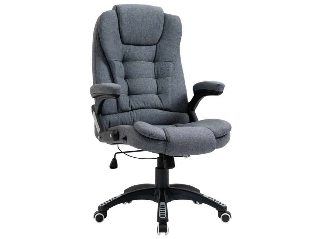 Fauteuil De Bureau ANDREW Lin Gris 1 Fauteuil De Bureau ANDREW Lin Gris