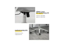 Fauteuil De Bureau SMART Velours Gris 15 Fauteuil De Bureau SMART Velours Gris -Meubles Soldes Magasin siege de bureau 19173981