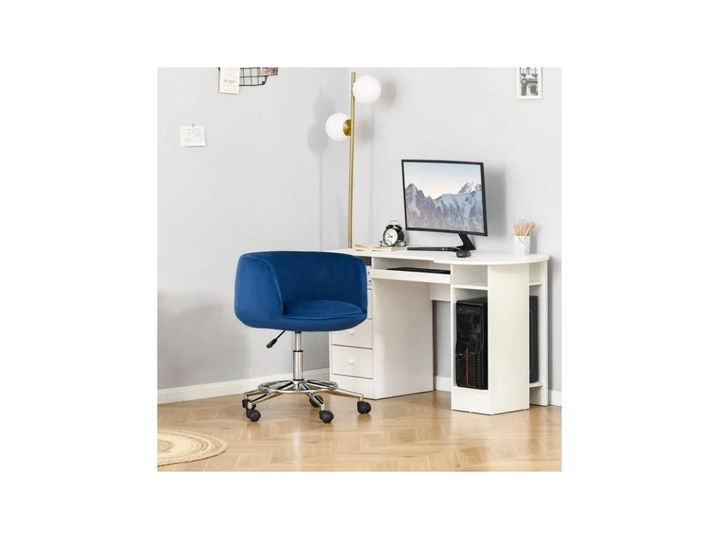 Chaise De Bureau Design WHEEL Bleu Roi 2 Chaise De Bureau Design WHEEL Bleu Roi – Image 2