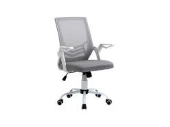 Fauteuil De Bureau Design HILGE Gris Et Blanc