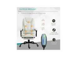 Fauteuil De Bureau BOSS Blanc -Meubles Soldes Magasin siege de bureau 19174211