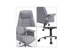 Fauteuil De Bureau Greg Gris -Meubles Soldes Magasin siege de bureau 19174581