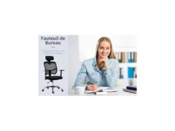 Chaise De Bureau REGAN Noire -Meubles Soldes Magasin siege de bureau 19174741