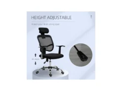 Chaise De Bureau REGAN Noire -Meubles Soldes Magasin siege de bureau 19174749