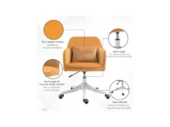 Chaise De Bureau Massante INES Jaune D'or 15 Chaise De Bureau Massante INES Jaune D'or -Meubles Soldes Magasin siege de bureau 19174767