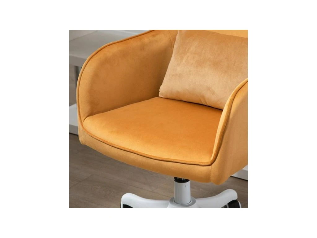 Chaise De Bureau Massante INES Jaune D'or 8 Chaise De Bureau Massante INES Jaune D'or – Image 8
