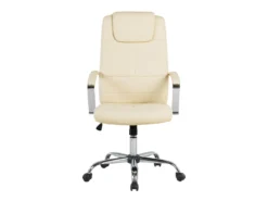 Chaise De Bureau En Cuir PU Beige WINNER 13 Chaise De Bureau En Cuir PU Beige WINNER -Meubles Soldes Magasin siege de bureau 19360683