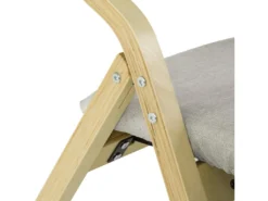 Chaise Pliante En Bois Avec Assise Rembourrée, Chaise Pliable Pour Cuisine, Bureau FST40-HG SoBuy -Meubles Soldes Magasin siege de bureau 19421229