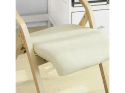 Chaise Pliante En Bois Avec Assise Rembourrée, Chaise Pliable Pour Cuisine, Bureau FST40-W SoBuy -Meubles Soldes Magasin siege de bureau 19791645