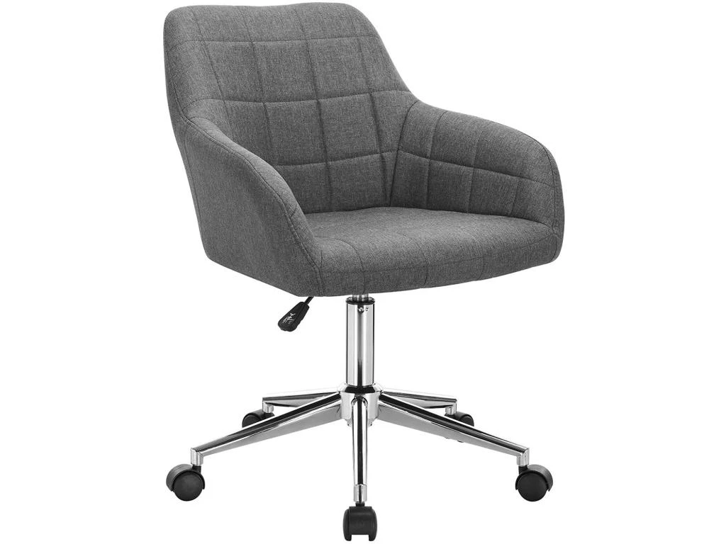 Fauteuil Tabouret Chaise De Bureau En Lin Gris Foncé 19_0000169 1 Fauteuil Tabouret Chaise De Bureau En Lin Gris Foncé 19_0000169