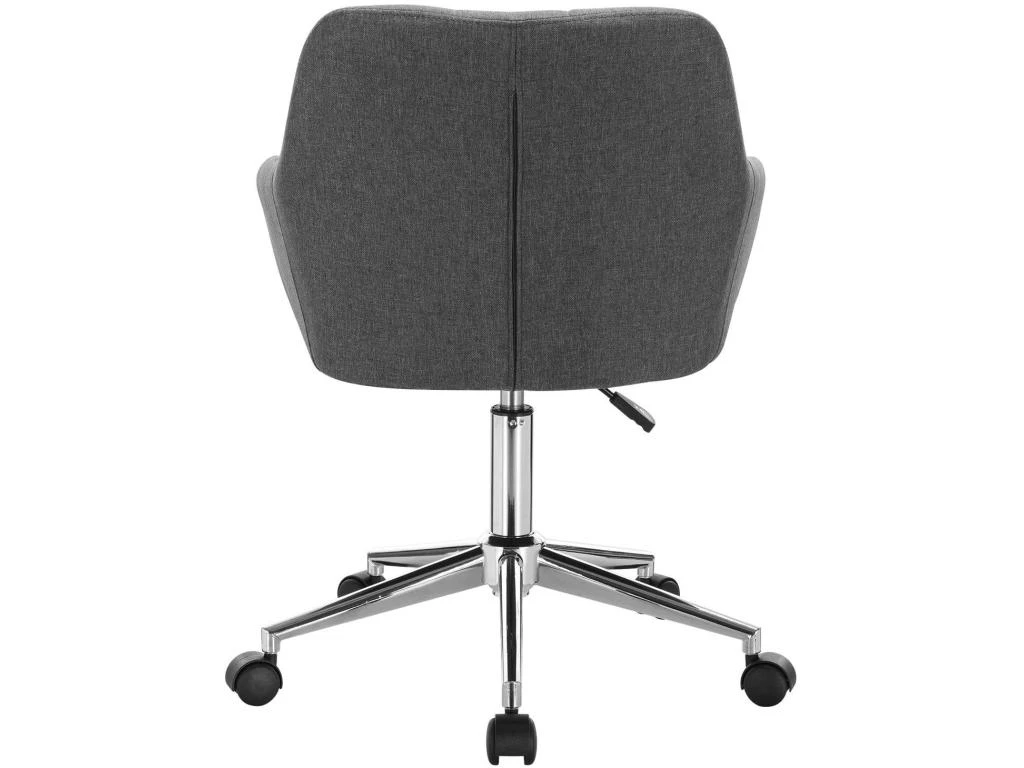 Fauteuil Tabouret Chaise De Bureau En Lin Gris Foncé 19_0000169 4 Fauteuil Tabouret Chaise De Bureau En Lin Gris Foncé 19_0000169 – Image 4