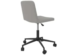 Chaise De Bureau En Simili Cuir Gris -Meubles Soldes Magasin siege de bureau 21586865