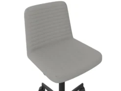 Chaise De Bureau En Simili Cuir Gris -Meubles Soldes Magasin siege de bureau 21586867