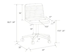 Chaise De Bureau En Simili Cuir Gris -Meubles Soldes Magasin siege de bureau 21586869