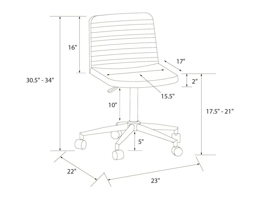 Chaise De Bureau En Simili Cuir Noir 5 Chaise De Bureau En Simili Cuir Noir – Image 5