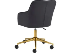 Chaise De Bureau Caspar Gris/Or -Meubles Soldes Magasin siege de bureau 21700719