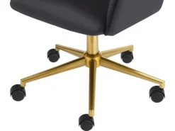 Chaise De Bureau Caspar Gris/Or -Meubles Soldes Magasin siege de bureau 21700721