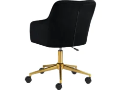 Chaise De Bureau Caspar Noir/Or -Meubles Soldes Magasin siege de bureau 21700757