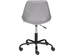 Chaise De Bureau Rembourrée En PU Gris -Meubles Soldes Magasin siege de bureau 21700925