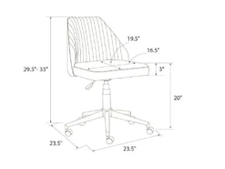 Chaise De Bureau En Lin Bleu -Meubles Soldes Magasin siege de bureau 21701049