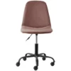 Chaise De Bureau En Velours Rose