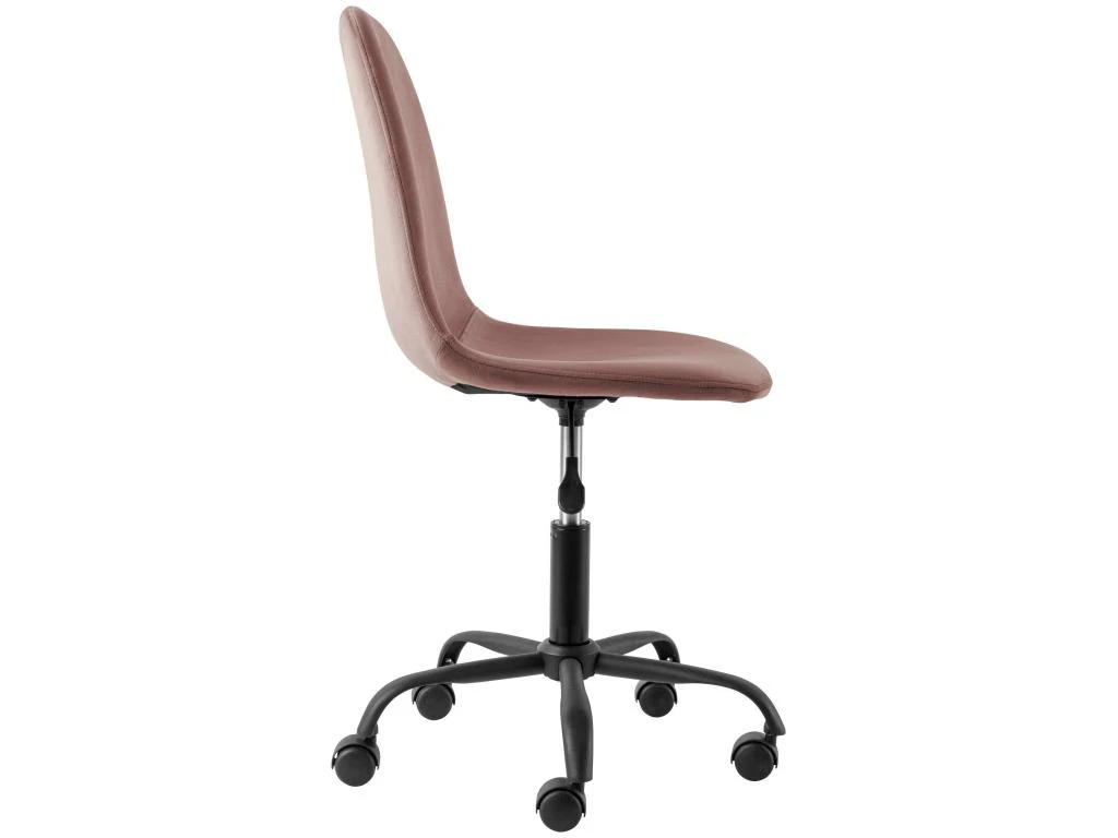 Chaise De Bureau En Velours Rose 2 Chaise De Bureau En Velours Rose – Image 2
