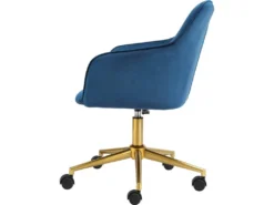 Chaise De Bureau Caspar Bleu/Or -Meubles Soldes Magasin siege de bureau 21726313