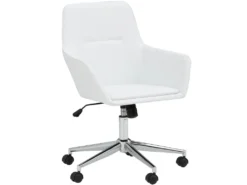 Fauteuil De Bureau Edgar Blanc -Meubles Soldes Magasin siege de bureau 21726583