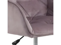 Brooke Chaise De Bureau En Velours, Rose. -Meubles Soldes Magasin siege de bureau 22043601