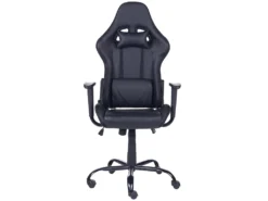 Chaise De Gamer En Cuir PU Noir Avec LED GLEAM -Meubles Soldes Magasin siege de bureau 22129593