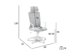 Bock Chaise De Bureau, Blanc. -Meubles Soldes Magasin siege de bureau 22187171