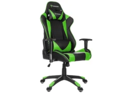 Paracon Knight Fauteuil De Gamer Avec Oreiller Cervical Et Soutien Lombaire, Vert. -Meubles Soldes Magasin siege de bureau 22216817