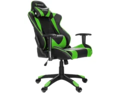 Paracon Knight Fauteuil De Gamer Avec Oreiller Cervical Et Soutien Lombaire, Vert. -Meubles Soldes Magasin siege de bureau 22216827