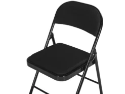 Lot De 4 Chaises Pliantes Noires SPARKS -Meubles Soldes Magasin siege de bureau 22252587