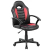 Chaise De Jeu Hervey, Fauteuil De Jeu Pour Enfants, Chaise De Bureau, 56x55h89/100 Cm, Noir Et Rouge