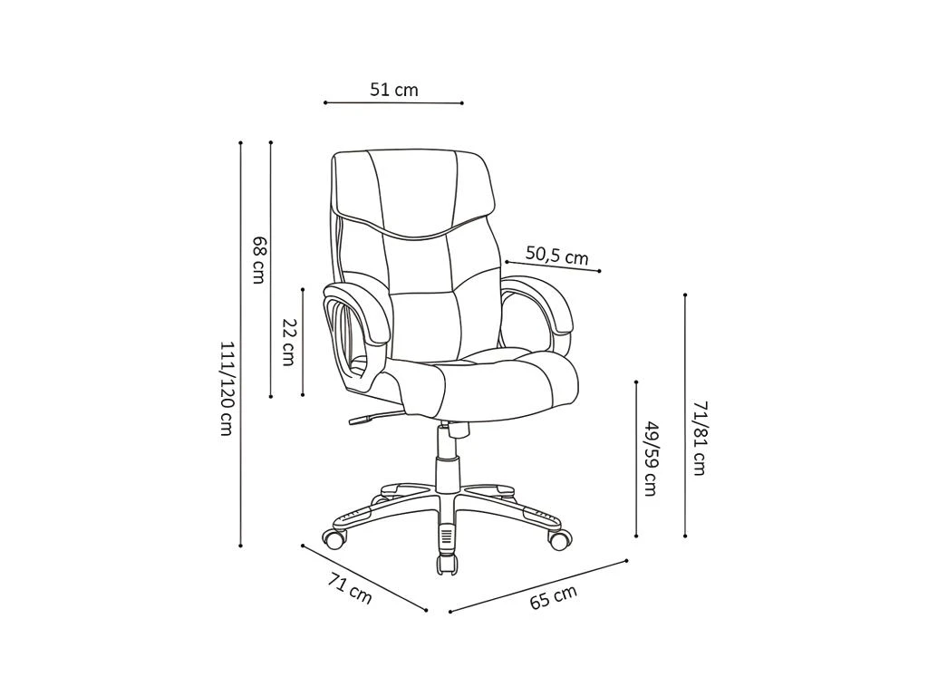 Chaise De Bureau LIDA PU Taupe, Un Choix Confortable Et élégant Pour Votre Bureau 3 Chaise De Bureau LIDA PU Taupe, Un Choix Confortable Et élégant Pour Votre Bureau – Image 3