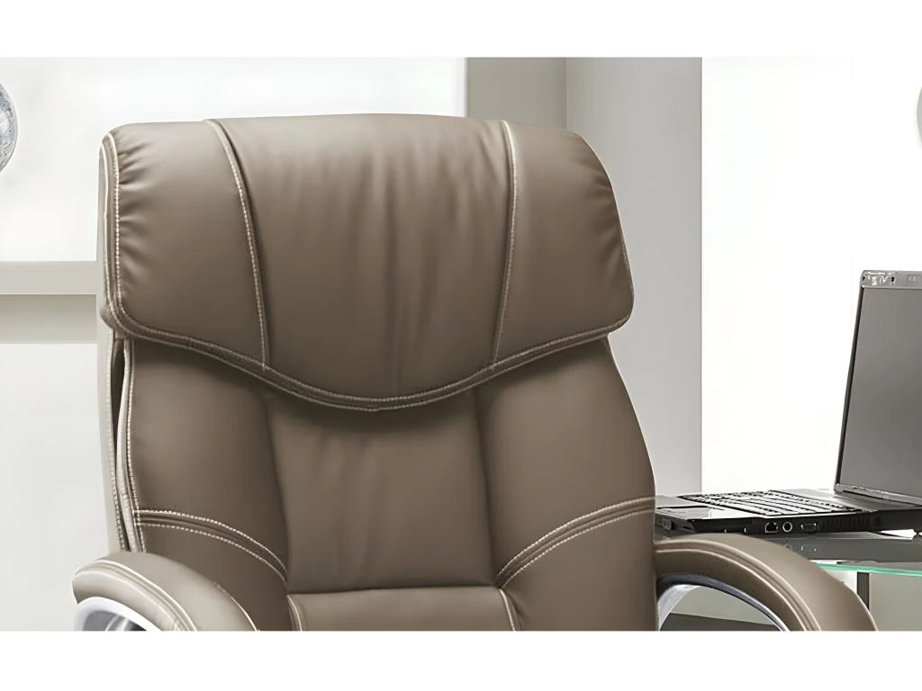 Chaise De Bureau LIDA PU Taupe, Un Choix Confortable Et élégant Pour Votre Bureau 5 Chaise De Bureau LIDA PU Taupe, Un Choix Confortable Et élégant Pour Votre Bureau – Image 5