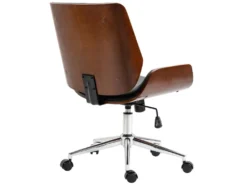 Chaise De Bureau Manager Design Vintage Pivotante Hauteur Réglable Bois Peuplier Acier Chromé Revêtement Mixte Synthétique Tissu Noir 8 Chaise De Bureau Manager Design Vintage Pivotante Hauteur Réglable Bois Peuplier Acier Chromé Revêtement Mixte Synthétique Tissu Noir -Meubles Soldes Magasin siege de bureau 23022017