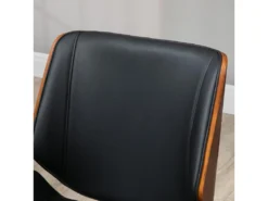 Chaise De Bureau Manager Design Vintage Pivotante Hauteur Réglable Bois Peuplier Acier Chromé Revêtement Mixte Synthétique Tissu Noir 9 Chaise De Bureau Manager Design Vintage Pivotante Hauteur Réglable Bois Peuplier Acier Chromé Revêtement Mixte Synthétique Tissu Noir -Meubles Soldes Magasin siege de bureau 23022019