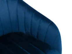 Chaise De Bureau - Velours - Bleu - Hauteur Réglable - TOSILI -Meubles Soldes Magasin siege de bureau 5335389