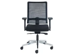 Fauteuil De Bureau Professionnel - Tissu - Noir - MIDTOWN -Meubles Soldes Magasin siege de bureau 722069