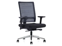 Fauteuil De Bureau Professionnel - Tissu - Noir - MIDTOWN -Meubles Soldes Magasin siege de bureau 722077
