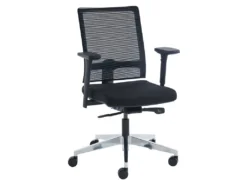 Fauteuil De Bureau Professionnel - Tissu - Noir - MIDTOWN -Meubles Soldes Magasin siege de bureau 722101