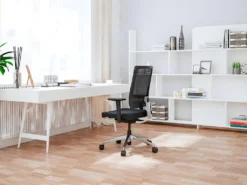 Fauteuil De Bureau Professionnel - Tissu - Noir - MIDTOWN -Meubles Soldes Magasin siege de bureau 722111