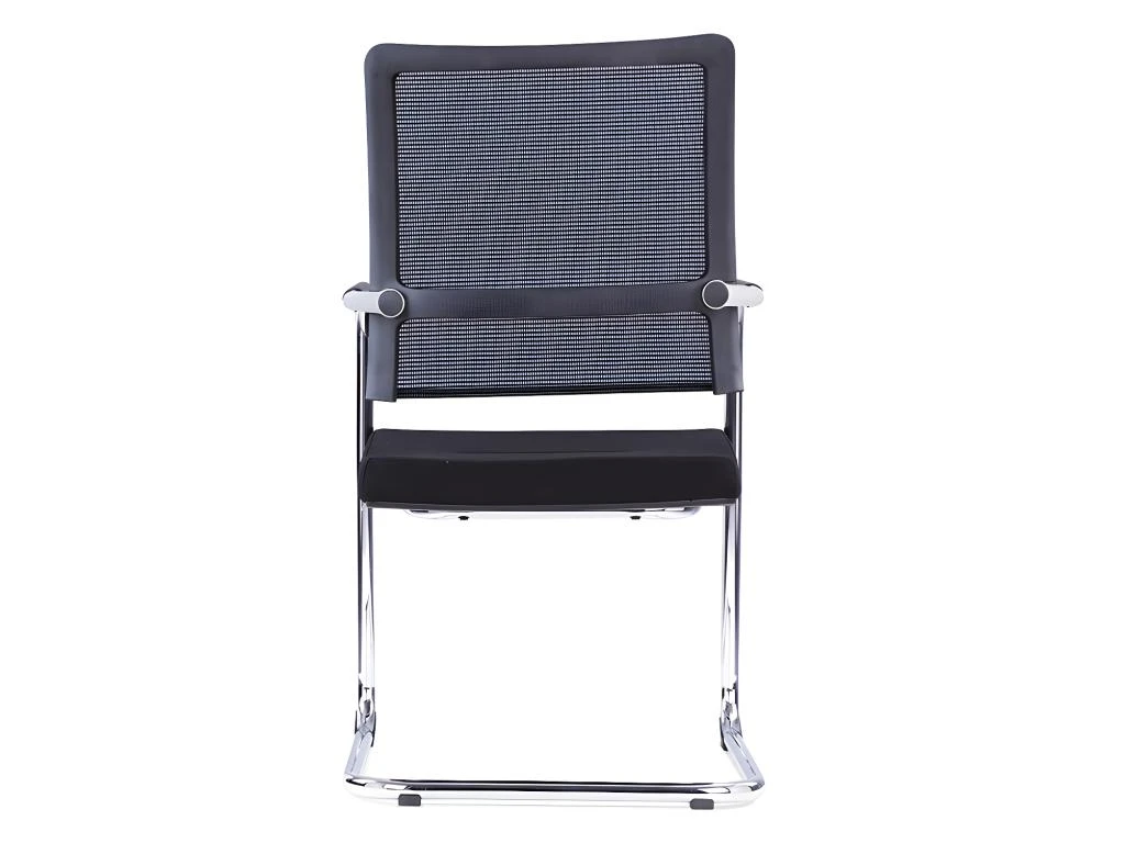 Chaise De Réunion Professionnelle - Tissu Et Métal Chromé - Noir - MARUNOUCHI 11 Chaise De Réunion Professionnelle - Tissu Et Métal Chromé - Noir - MARUNOUCHI – Image 11